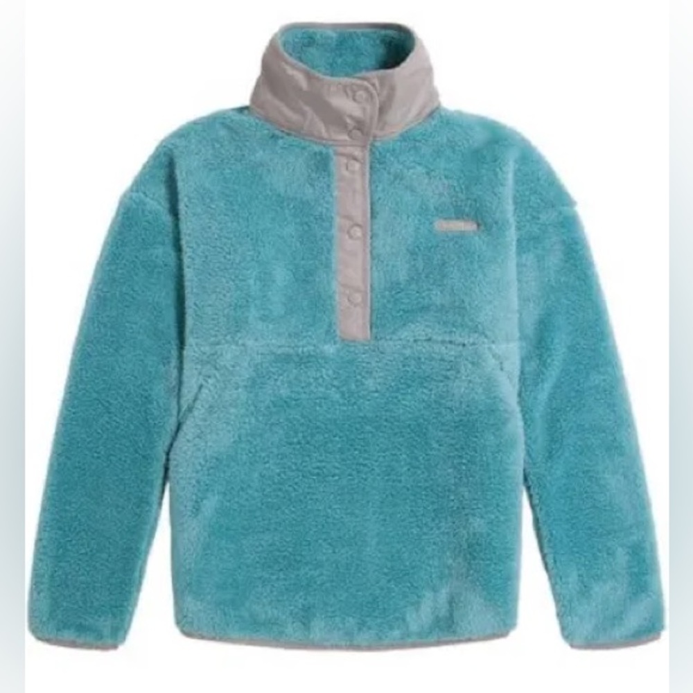 Spyder Aqua Sea & Gray Snap-Button Pullover - Women’s Small *NWT*